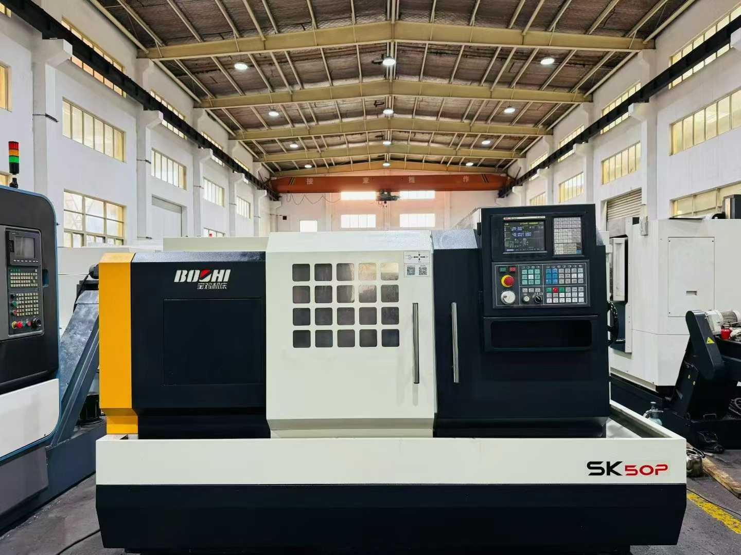 Used Baoji SK 50 P CNC Lathe with KND K 1100