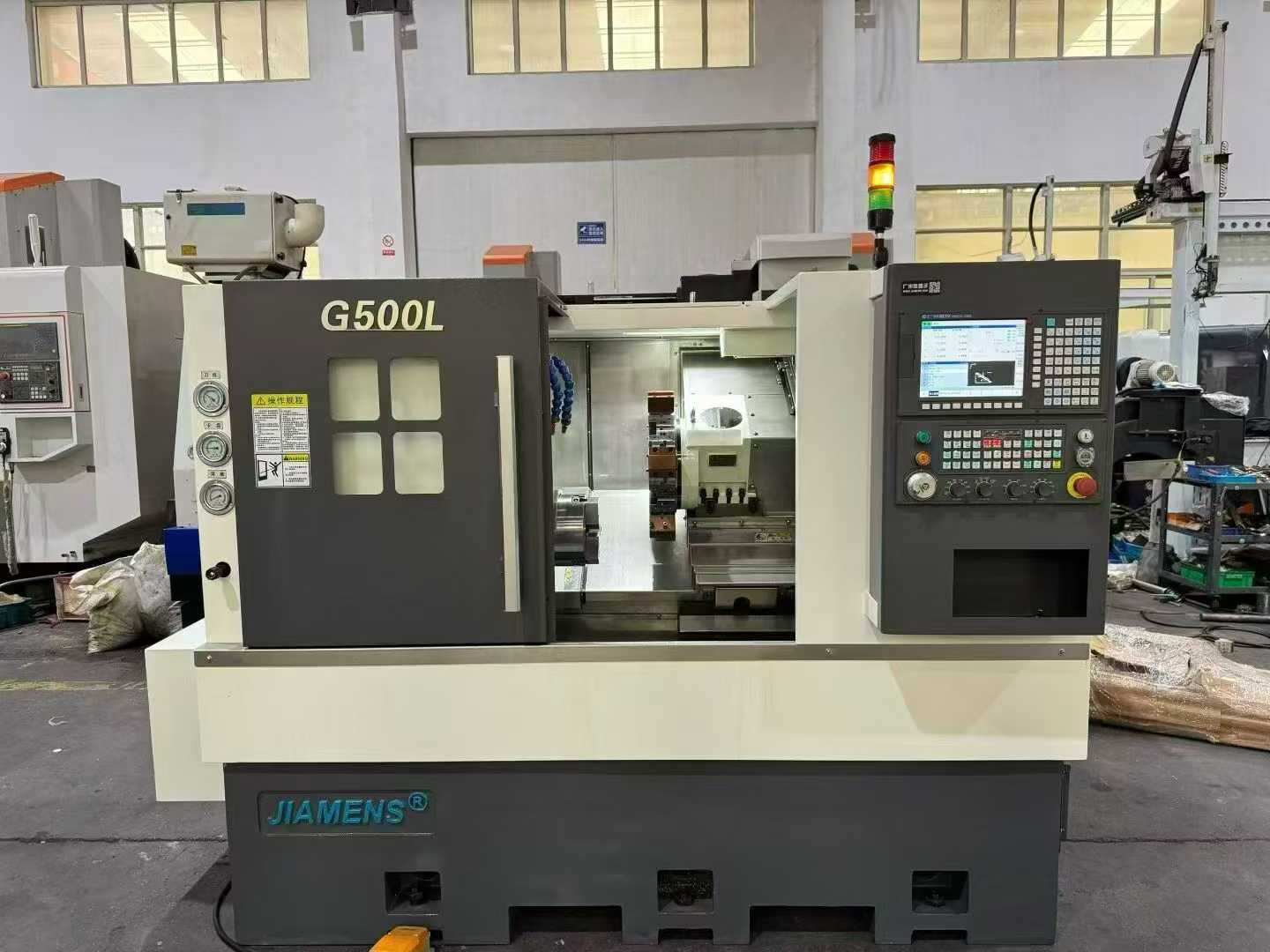 Used Jiamens G 500 L Slant-Bed Turret-Type CNC Lathe with GSK 988 TA photo 2