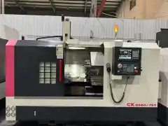 Used Baoji CK 6560/750 Slant-Bed Turret CNC Lathe, 2023 Almost New photo 2