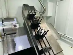 Used Dalian Jiaran Model 40 Slant-Bed Gang-Type CNC Lathe photo 4