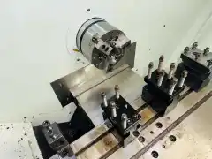 Used Dalian Jiaran Model 40 Slant-Bed Gang-Type CNC Lathe photo 5