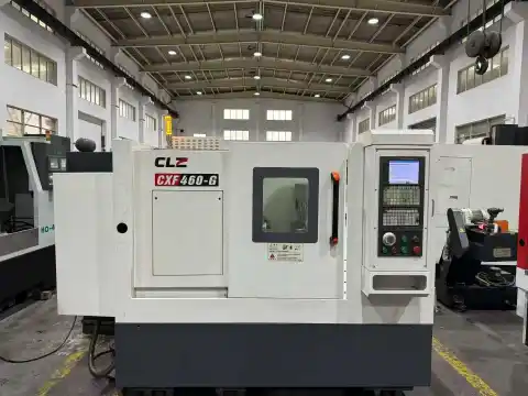 เครื่องกลึง CNC เตียงเอียงแบบแก๊งค์ Zhejiang Zhiheng 460 G มือสอง