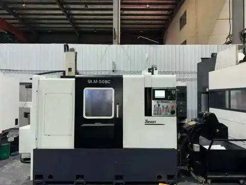 Centro de torneado-fresado de doble husillo Zhengjie QLM-508 C usado con Mitsubishi M 80