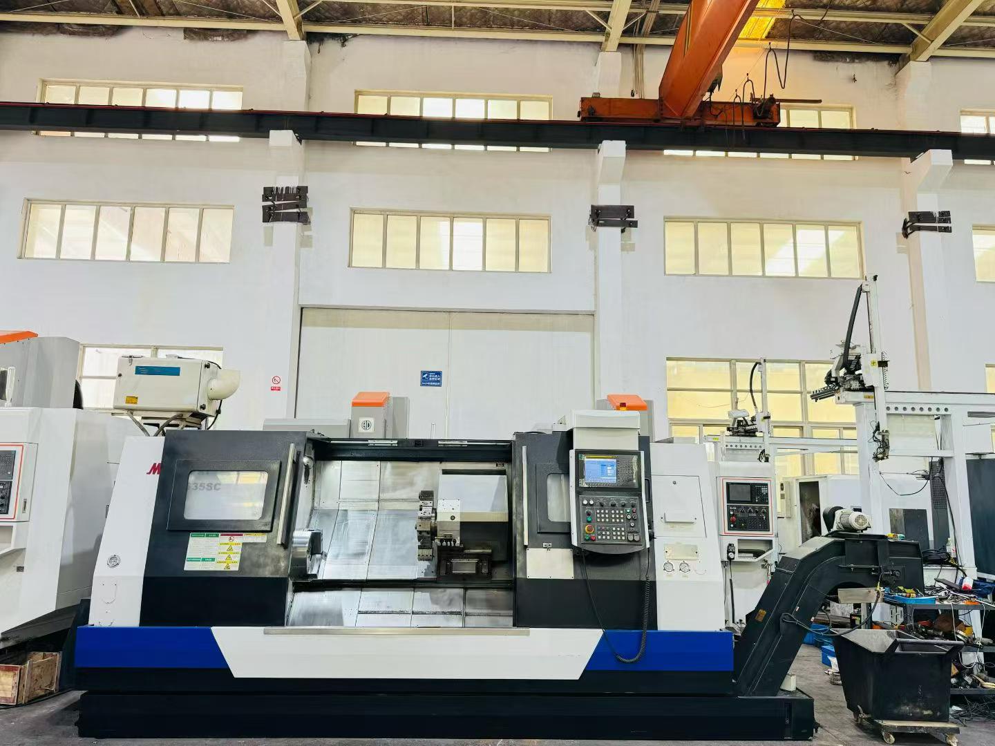 เครื่องกลึง CNC แบบป้อมมีด Neway 635 SC มือสอง พร้อมระบบควบคุม FANUC TF Plus