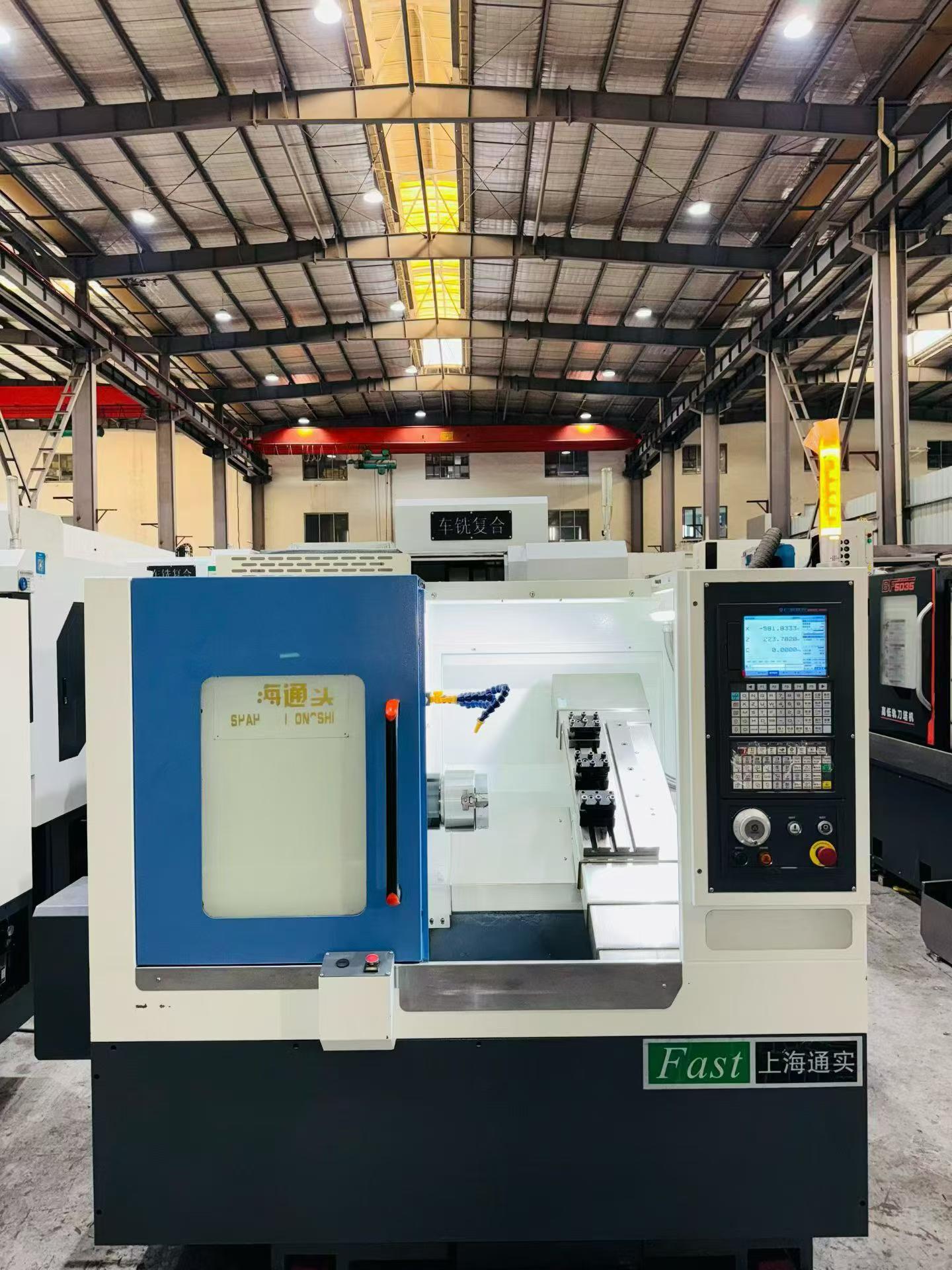 Used Shanghai Tongshi TS 36 High-Speed Gang-Type CNC Lathe photo 2
