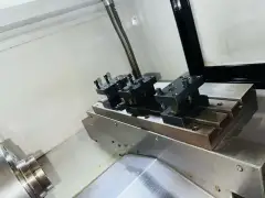 Used Taisheng 40 High-Speed Linear Guideway Gang-Type CNC Lathe photo 4