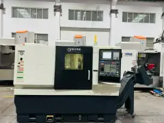 Used Guangdong Zhengyu TY-45 L Heavy-Duty Slant-Bed Turret CNC Lathe with Fanuc TF photo 1