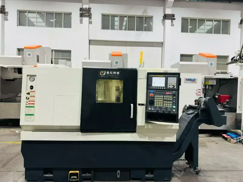 Used Guangdong Zhengyu TY-45 L Heavy-Duty Slant-Bed Turret CNC Lathe with Fanuc TF photo 1