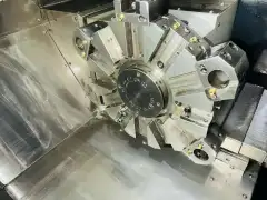 Used Guangdong Zhengyu TY-45 L Heavy-Duty Slant-Bed Turret CNC Lathe with Fanuc TF photo 5