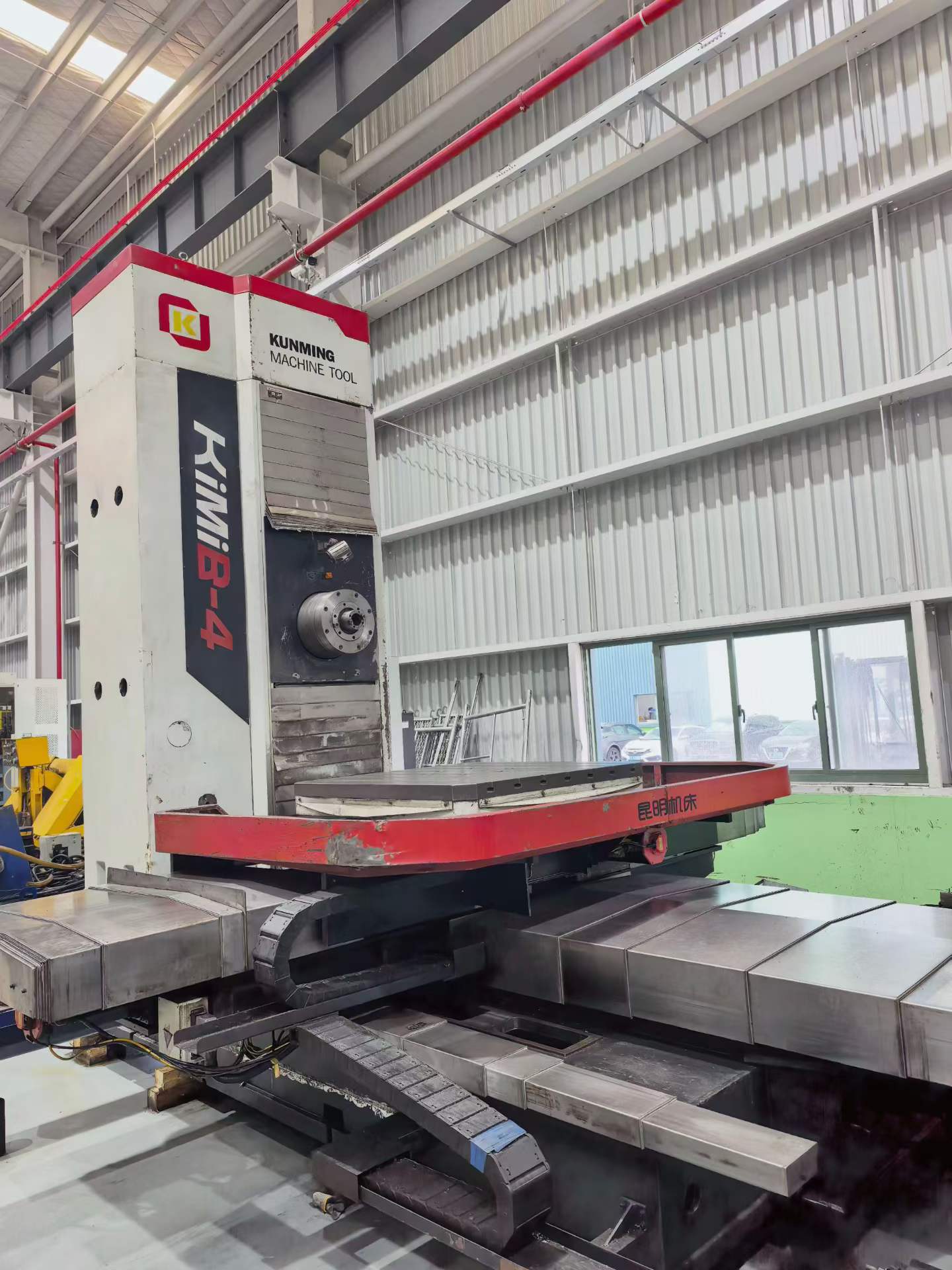 Used Kunming KiMiB-4 CNC Boring Machine with Fanuc 32 i-B Control