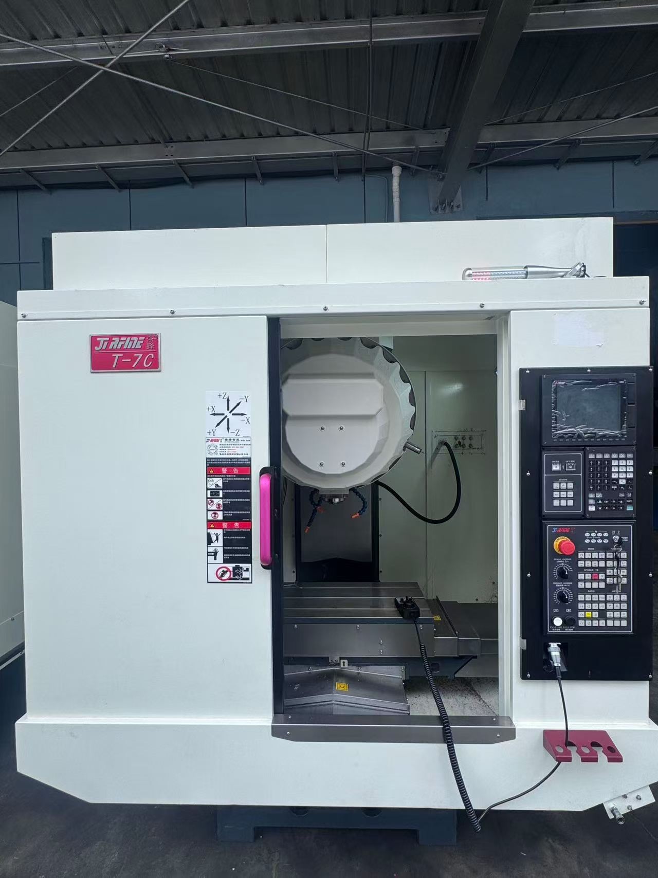 Used Qiaofeng T-7 C Drilling and Tapping Center with Mitsubishi M 80 photo 3