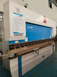Used Bystronic 125 T/4 m CNC Press Brake and 4 x 4000 mm Swing Beam Shear, 2022 photo 2