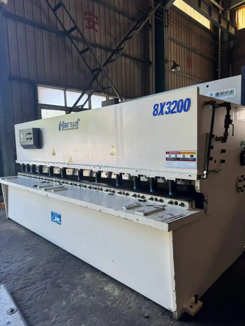 Used Haas Swing Beam Shearing Machine 8 mm x 3200 mm with E 21 S Control photo 1
