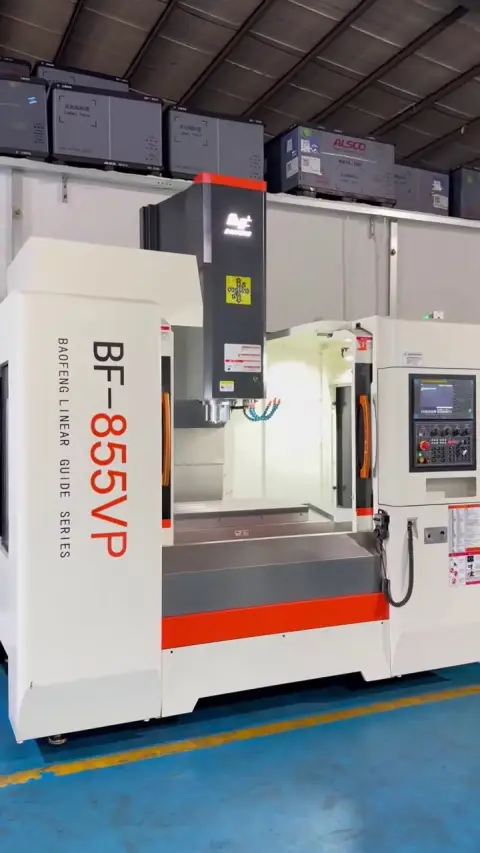 مركز تصنيع عمودي Baofeng 855 VP مع FANUC 0i-MF Plus، شبه جديد (1,000 ساعة)