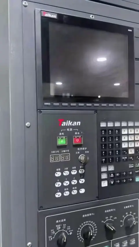 Used Taikan 856 L Vertical Machining Center with Mitsubishi M 80
