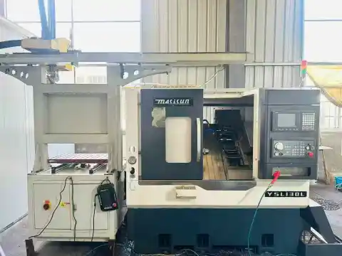 เครื่องกลึง CNC แบบแก๊งค์ เตียงเอียง Mucun 130 L พร้อมระบบควบคุม SYNTEC
