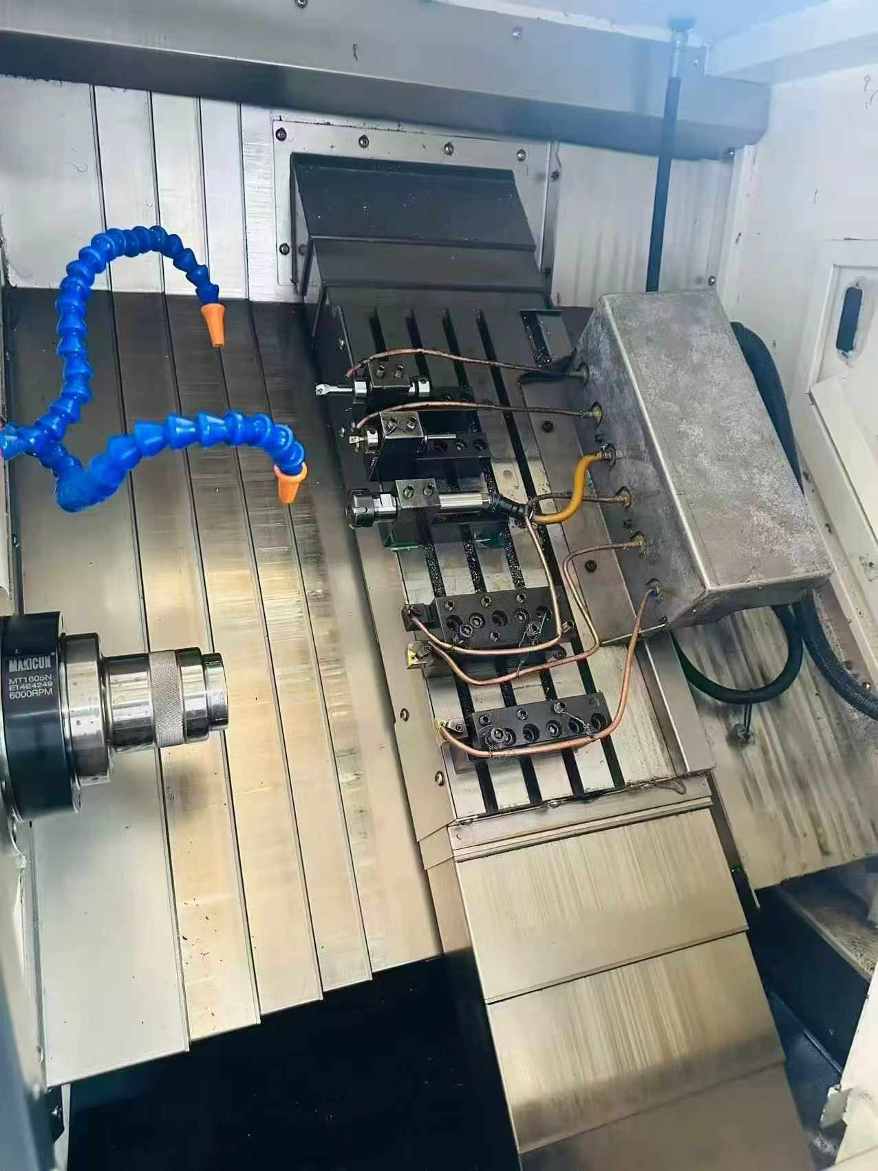 Mucun 130 L Slant-Bed Gang-Type CNC Lathe with SYNTEC Control photo 3