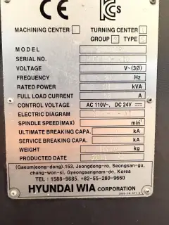 Used Hyundai WIA LV 500 RM CNC Vertical Lathe photo 8