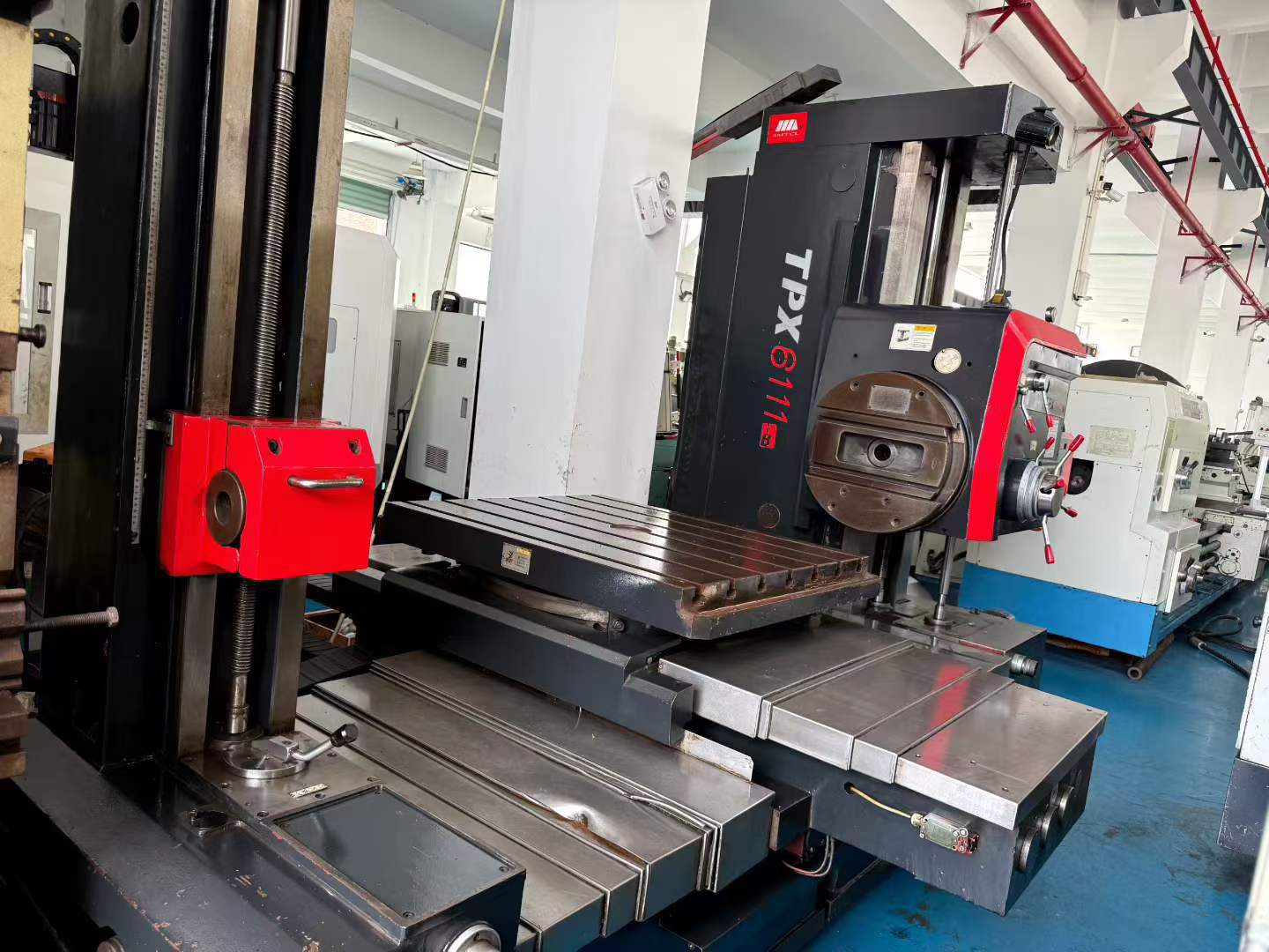 Used Shenyang Zhongjie TPX 6111 B Boring Machine with 3-Axis DRO