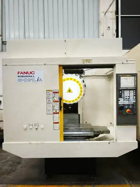 Used Brother α-D 21 LiA Vertical Machining Center with FANUC 31 i