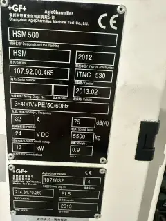 Used Mikron HSM 500 High-Speed Machining Center photo 5