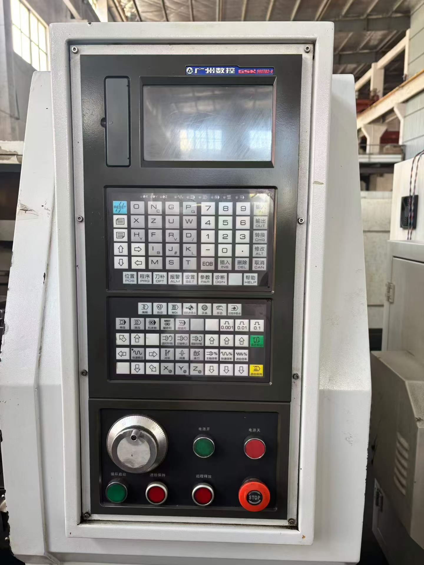 Used CNC Lathe with GSK 980 TB 3 Control photo 2