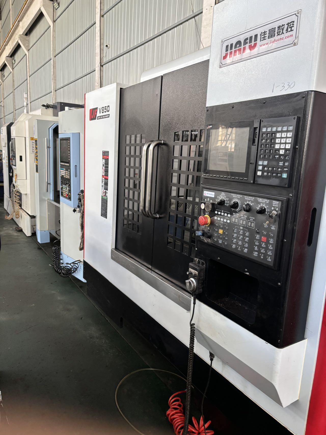 Used Jiafu JF-V 850 Vertical Machining Center with Mitsubishi M 80