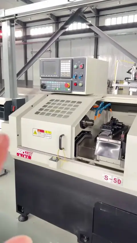 Torno CNC Pinshang S-50 de alta velocidad tipo gang usado con SYNTEC 7 TA