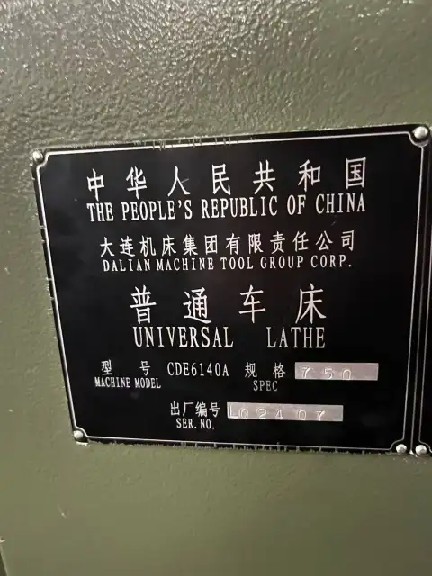 Kullanılmış Dalian 6140 x 750 Torna Satışı