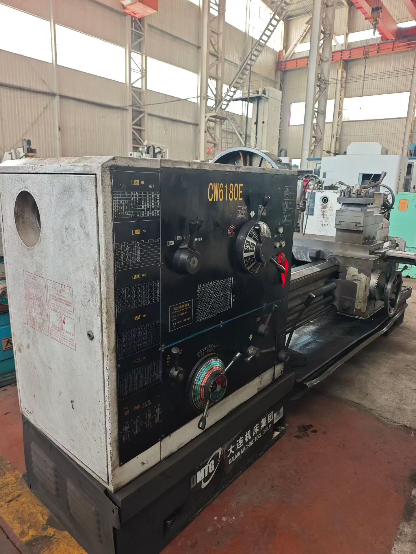 Used Dalian 6180 Lathe, 1.5 m Bed, 90% New photo 2