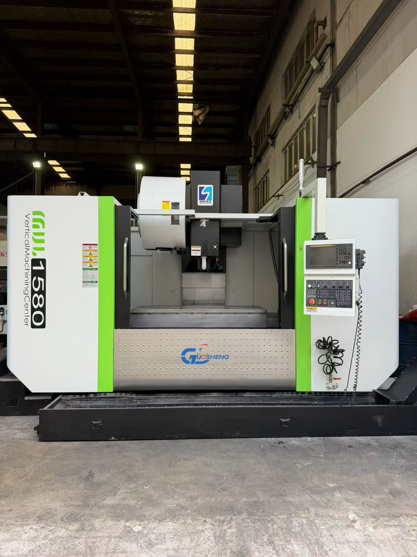Used Guosheng 1580 Vertical Machining Center with FANUC 0i-MF Plus
