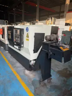 Used CNC Lathe with FANUC Control, Tailstock and Chip Conveyor photo 2