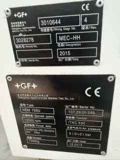 Used GF Mikron 700 U 5-Axis Machining Center with HEIDENHAIN Control photo 6