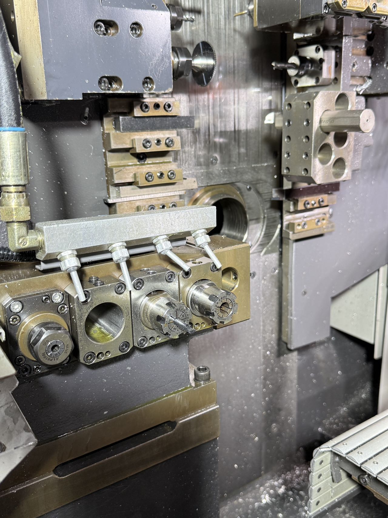 Used Tsugami BO 385 C Swiss-Type CNC Lathe with FANUC 0i-TF Plus photo 4