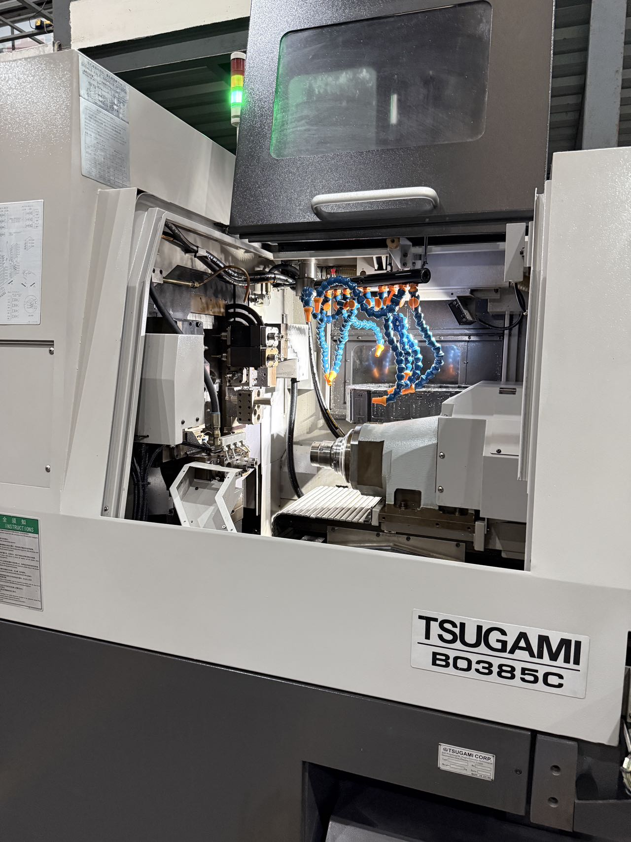 Used Tsugami BO 385 C Swiss-Type CNC Lathe with FANUC 0i-TF Plus photo 6