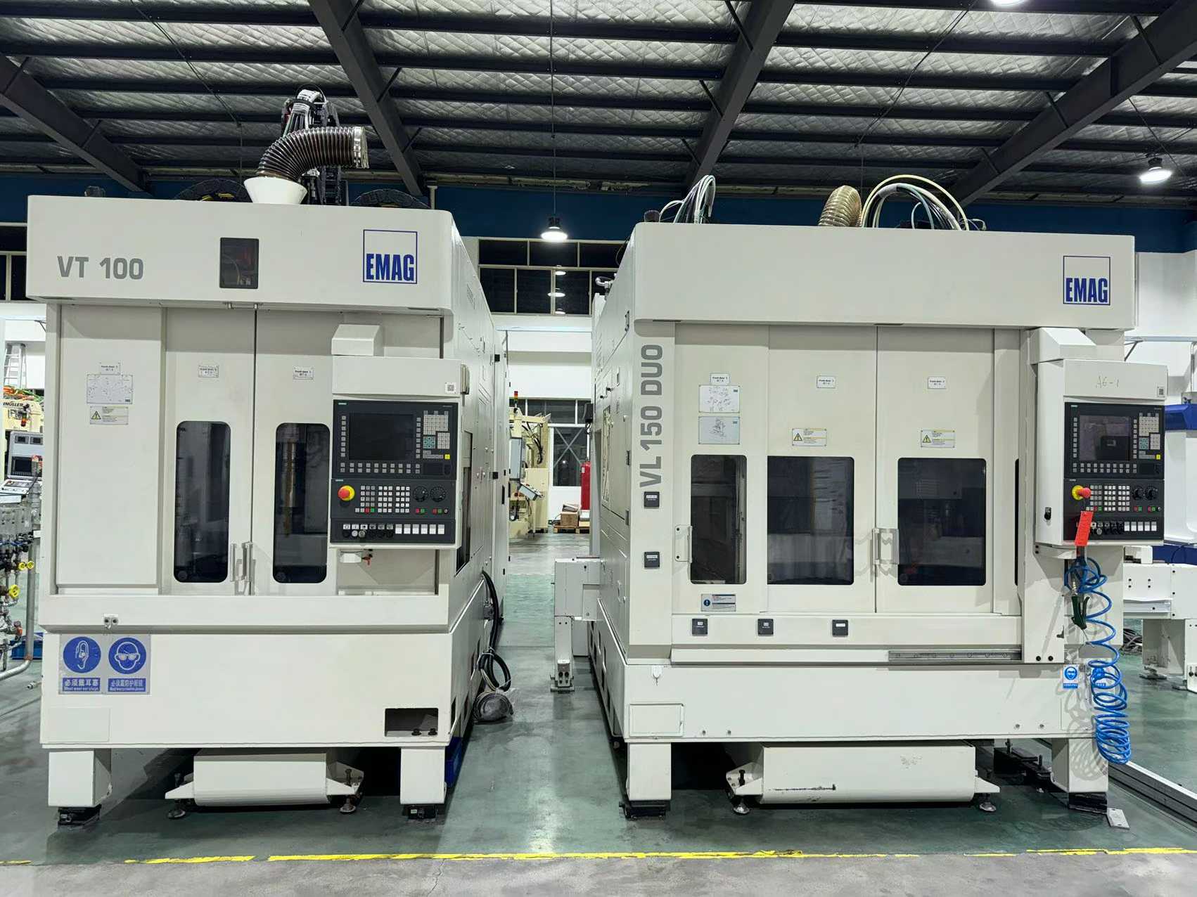 Used EMAG VL 150 DUO Dual-Spindle CNC Vertical Pick-Up Lathe