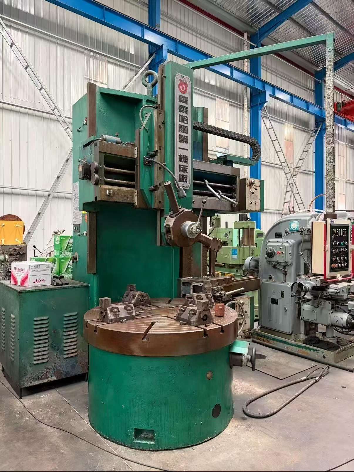 Qiqihar 5116 E Vertical Lathe with Extended Height (Machining Height 1.4 m)