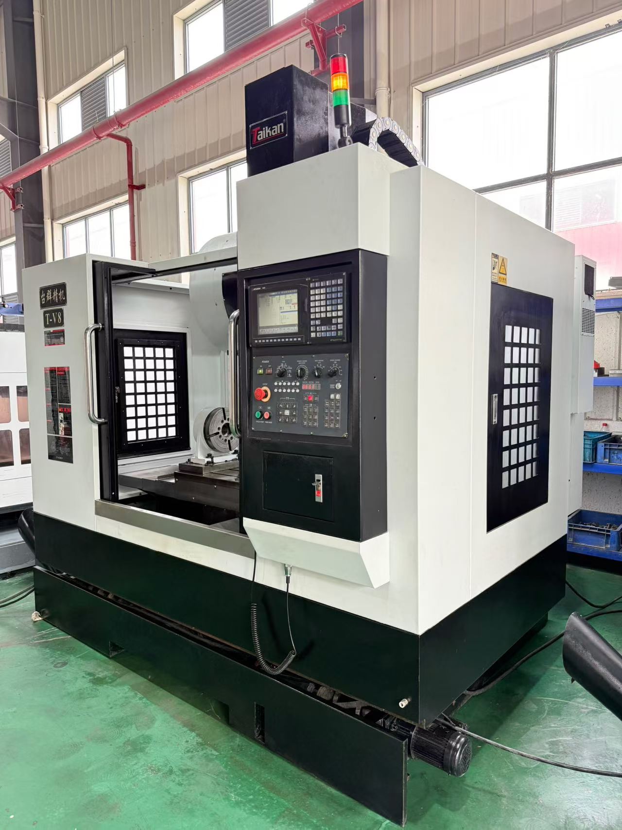Used Taikan TV 8 Vertical Machining Center with Mitsubishi M 70 A Control photo 2
