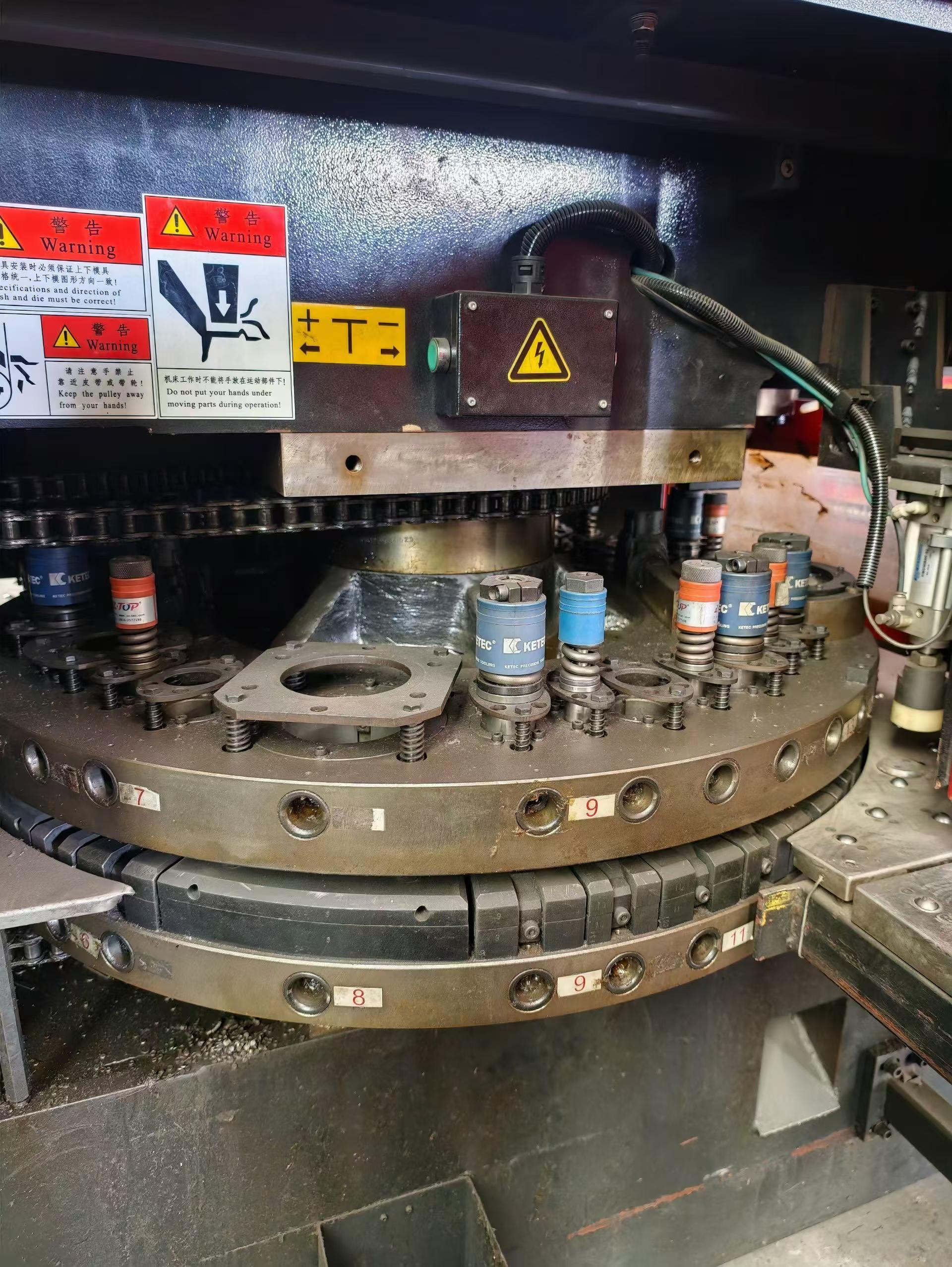 Two Used Yangli EP 20 CNC Turret Punch Presses with FANUC 0i-PD photo 3