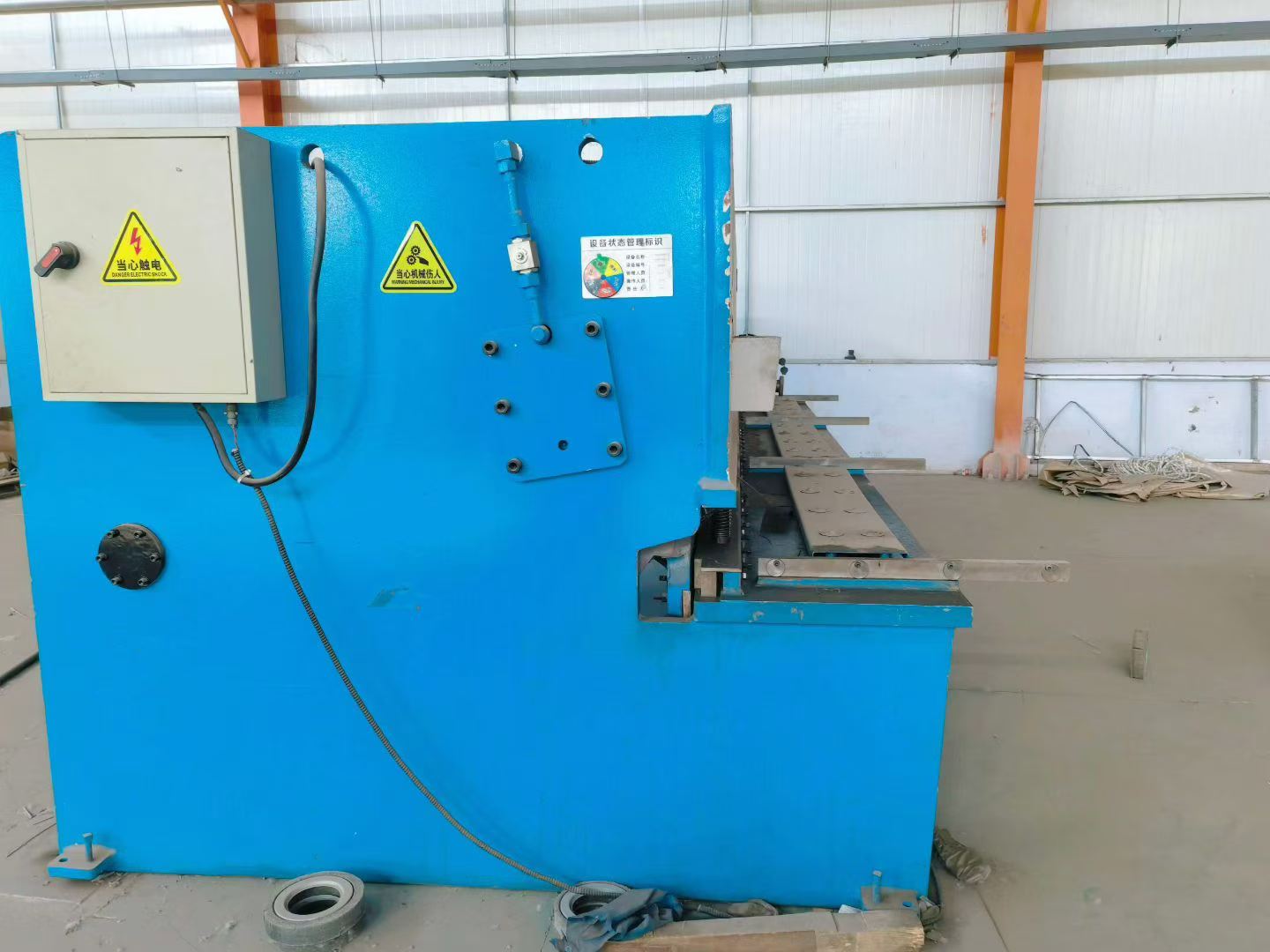 Used Hydraulic Swing-Beam Shearing Machine 8 x 6 m photo 4