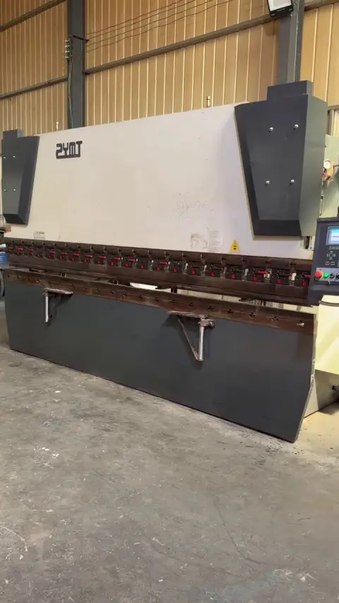 เครื่องพับเหล็ก CNC Zhongya 100 T/4000 มือสอง พร้อมระบบควบคุม Estun E 300