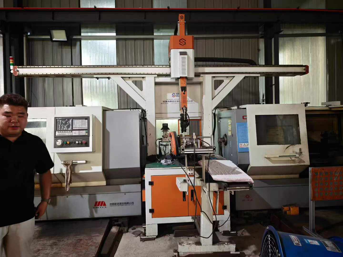 Used Turn-Mill CNC Lathe with Dual-Station Automatic Robot Loader photo 6