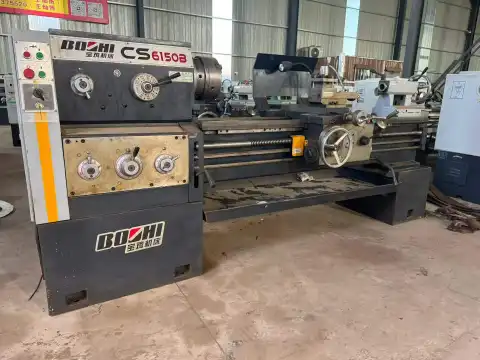 Used Baoji 6150 B Conventional Lathe with Large Spindle Bore