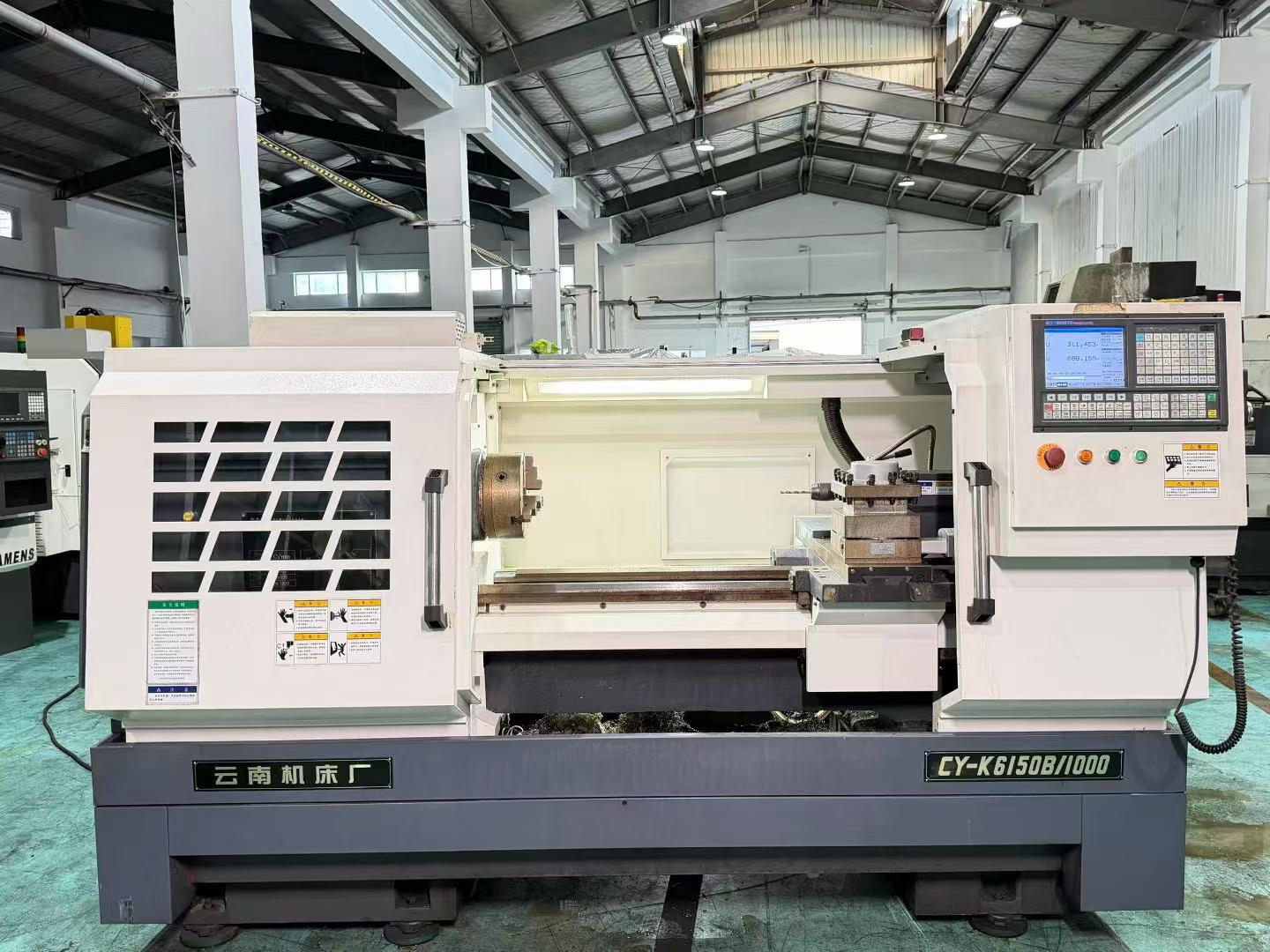 Used Yunnan CY-K 6150 B/1000 CNC Horizontal Lathe with GSK 980 TC 3 Control photo 2