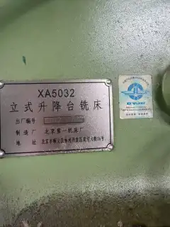 New Beijing XA 5032 Vertical Knee-Type Milling Machine photo 1