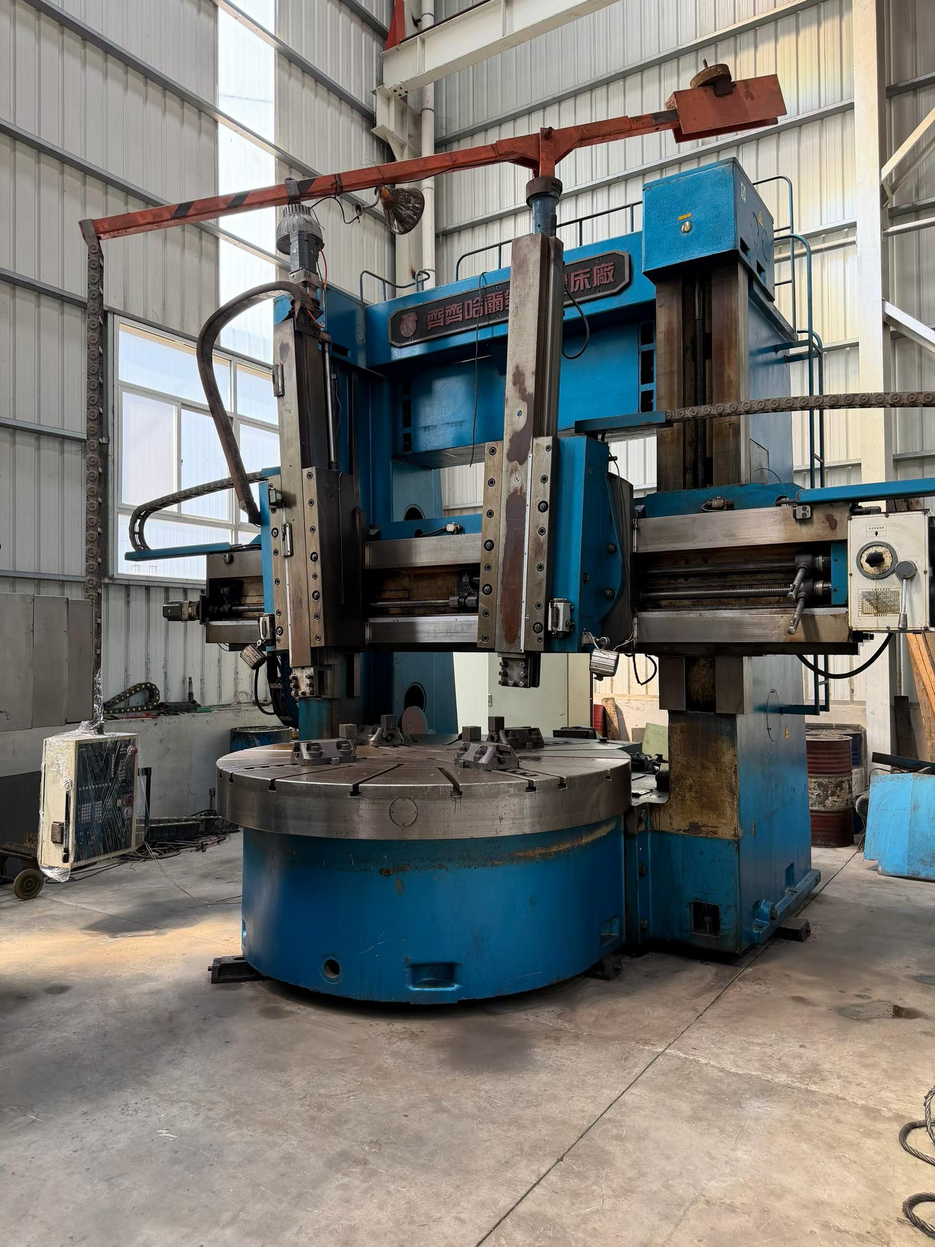 Used Qiqihar Heavy CNC C 5225 E Double-Column CNC Vertical Lathe with Siemens 802 D Control photo 2