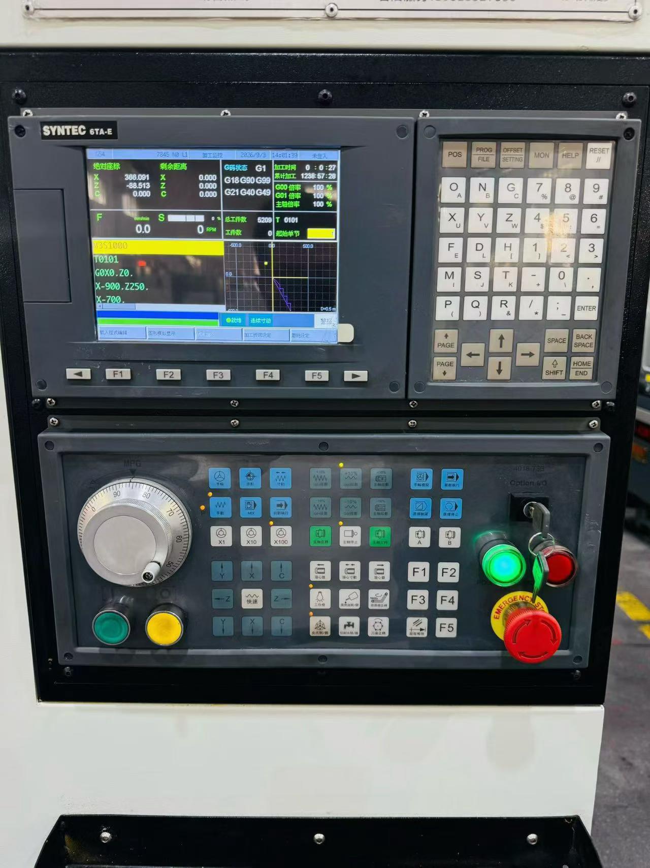 Used Zanbli CK 46 Gang-Type CNC Lathe with SYNTEC 6 TA-E Control photo 8