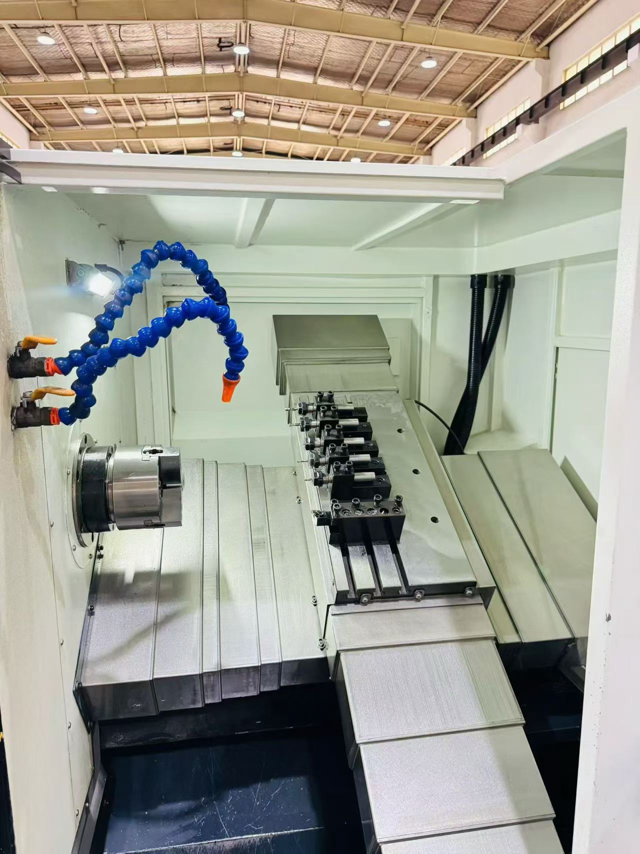 Used Zanbli CK 46 Gang-Type CNC Lathe with SYNTEC 6 TA-E Control photo 3