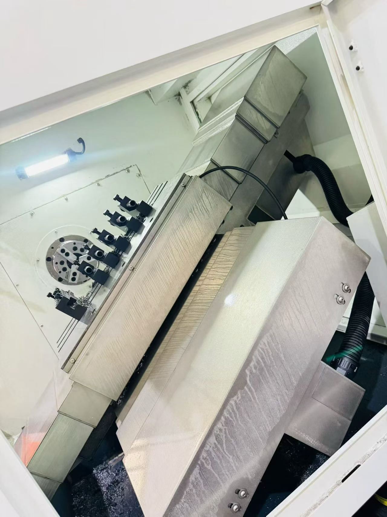 Used Zanbli CK 46 Gang-Type CNC Lathe with SYNTEC 6 TA-E Control photo 4