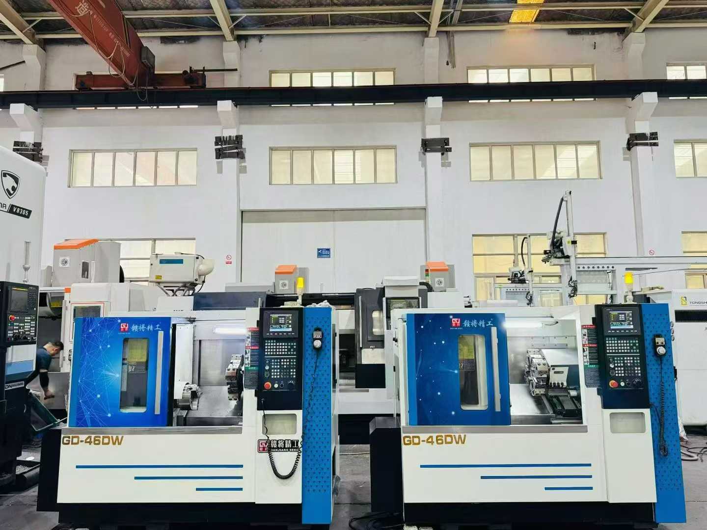 Máy tiện CNC thân nghiêng dạng đài dao Ganjiang GD-46 DW đã qua sử dụng